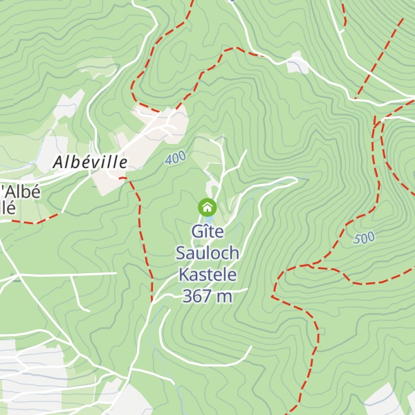 Map of Gîte Sauloch Kastele