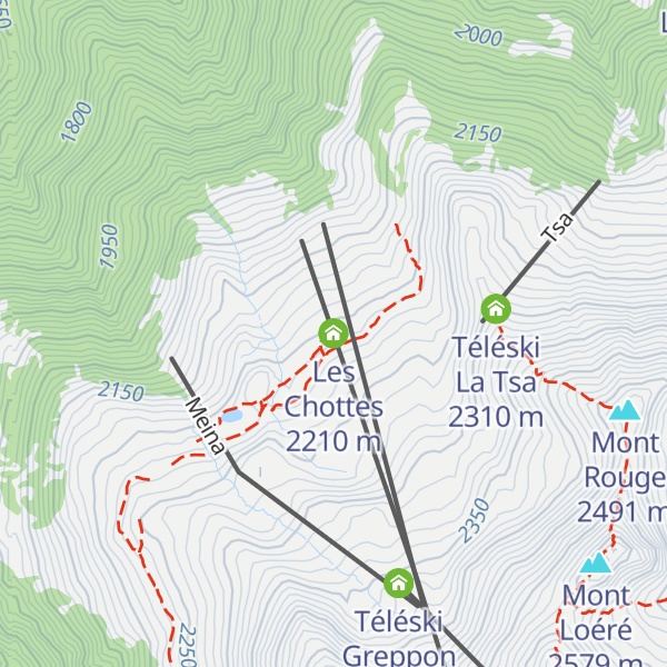 Map of Les Chottes