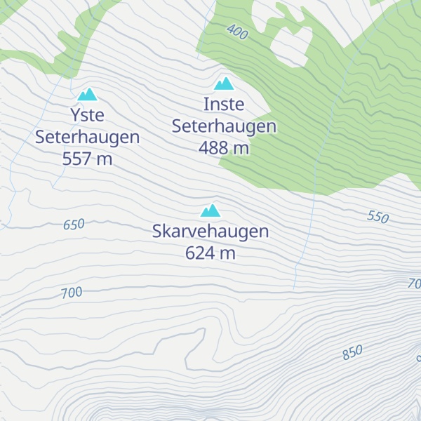 Map of Skarvehaugen
