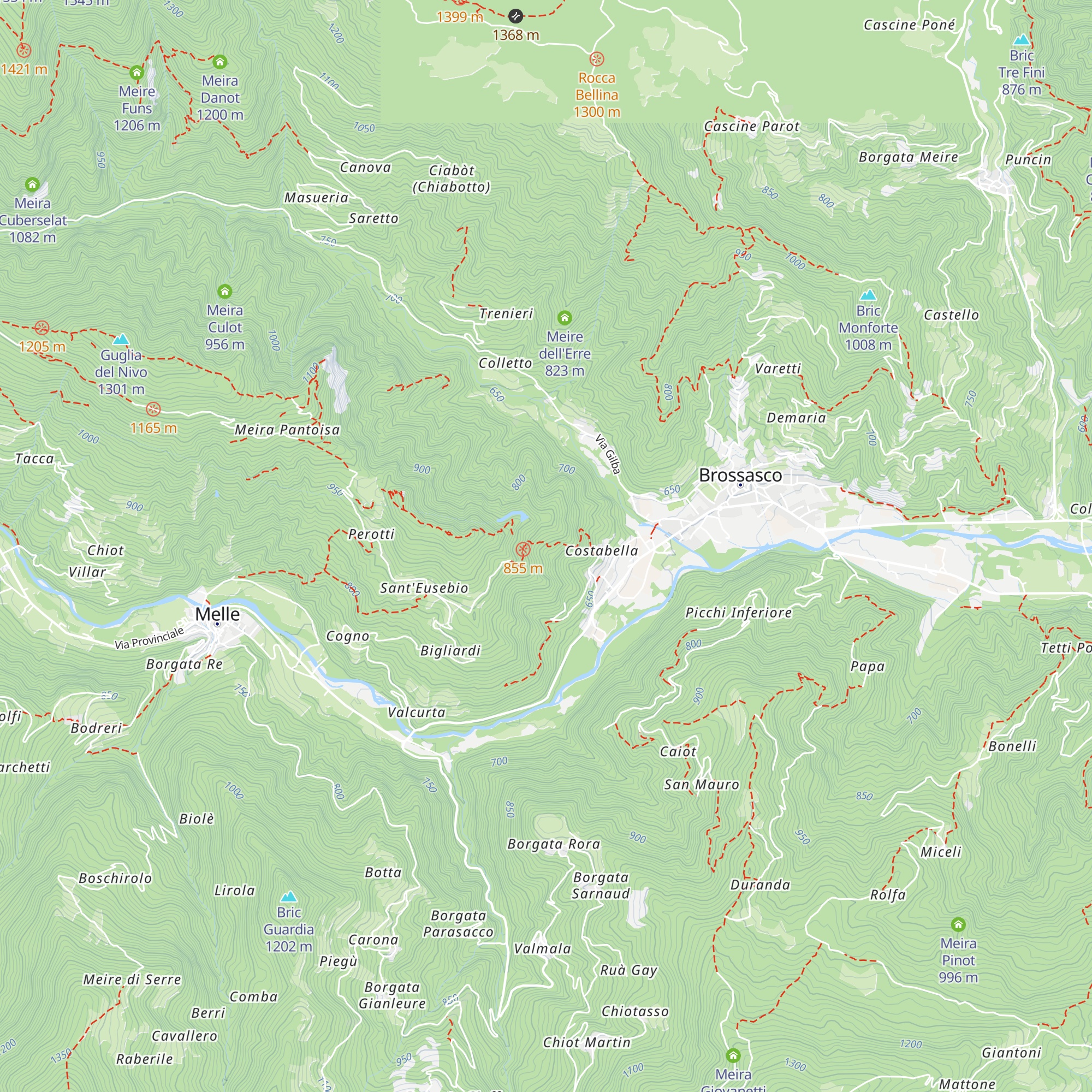 Ciabot Tarditi map