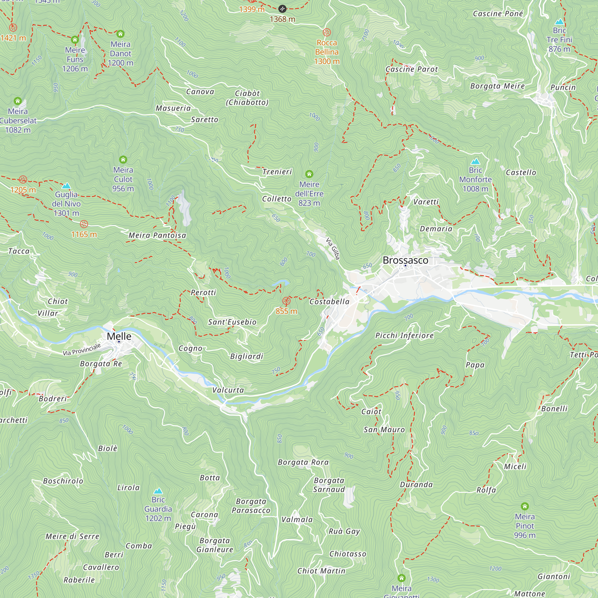 Ciabot Tarditi map