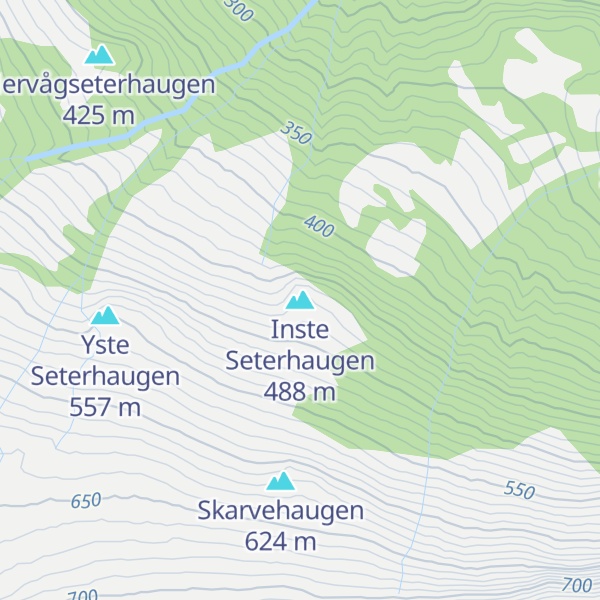 Map of Inste Seterhaugen