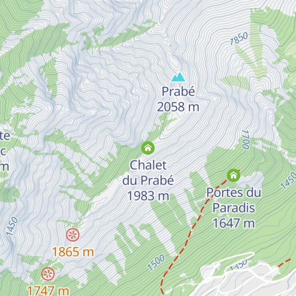 Map of Chalet du Prabé
