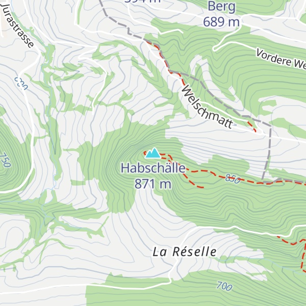 Map of Habschälle