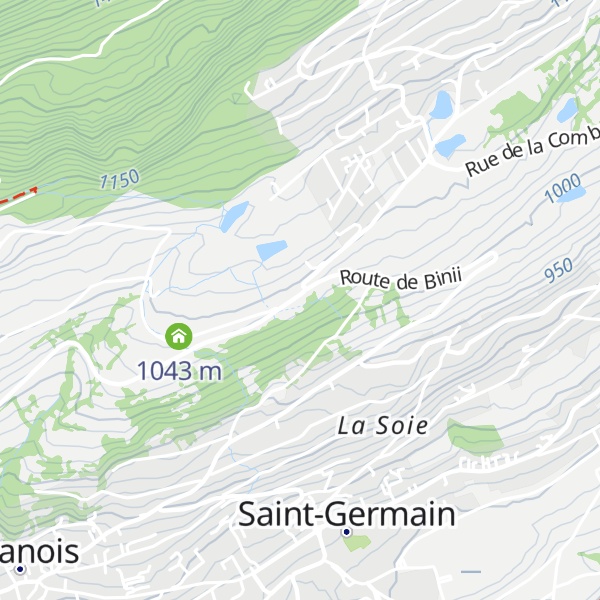 Map of Chalet Binii