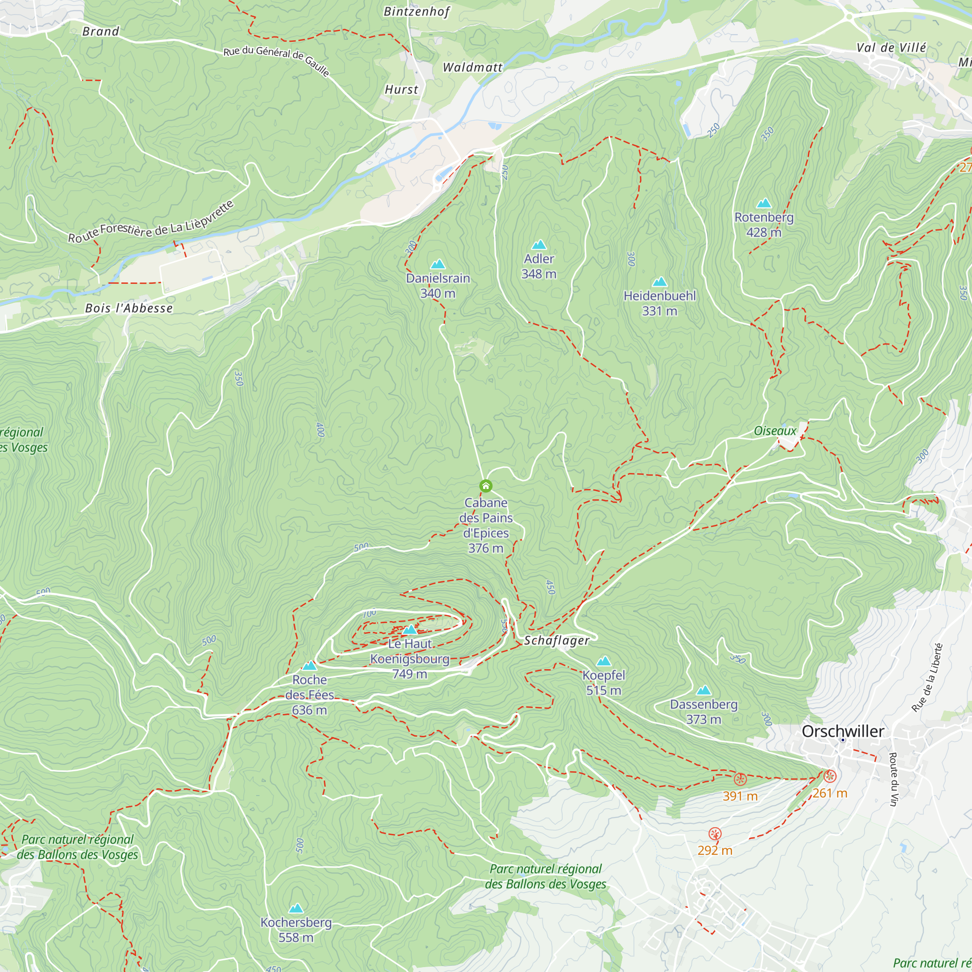 Cabane des Pains d'Epices map