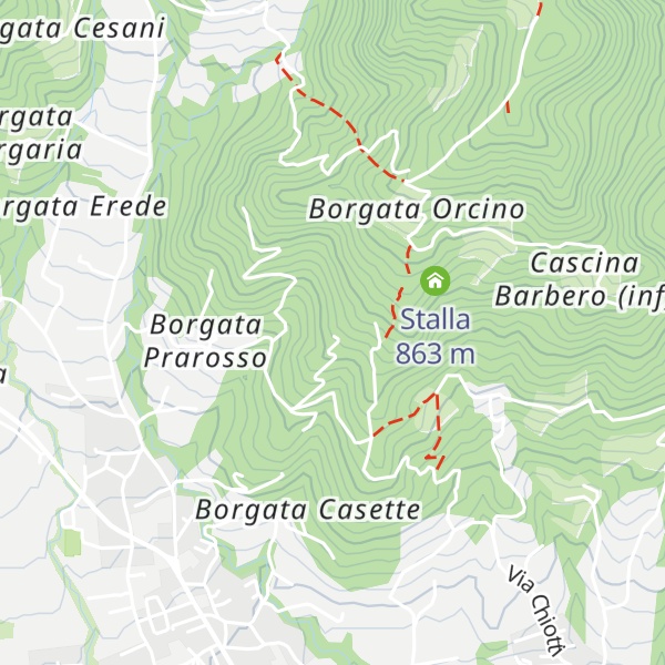 Map of Ex Frazione Mineraria