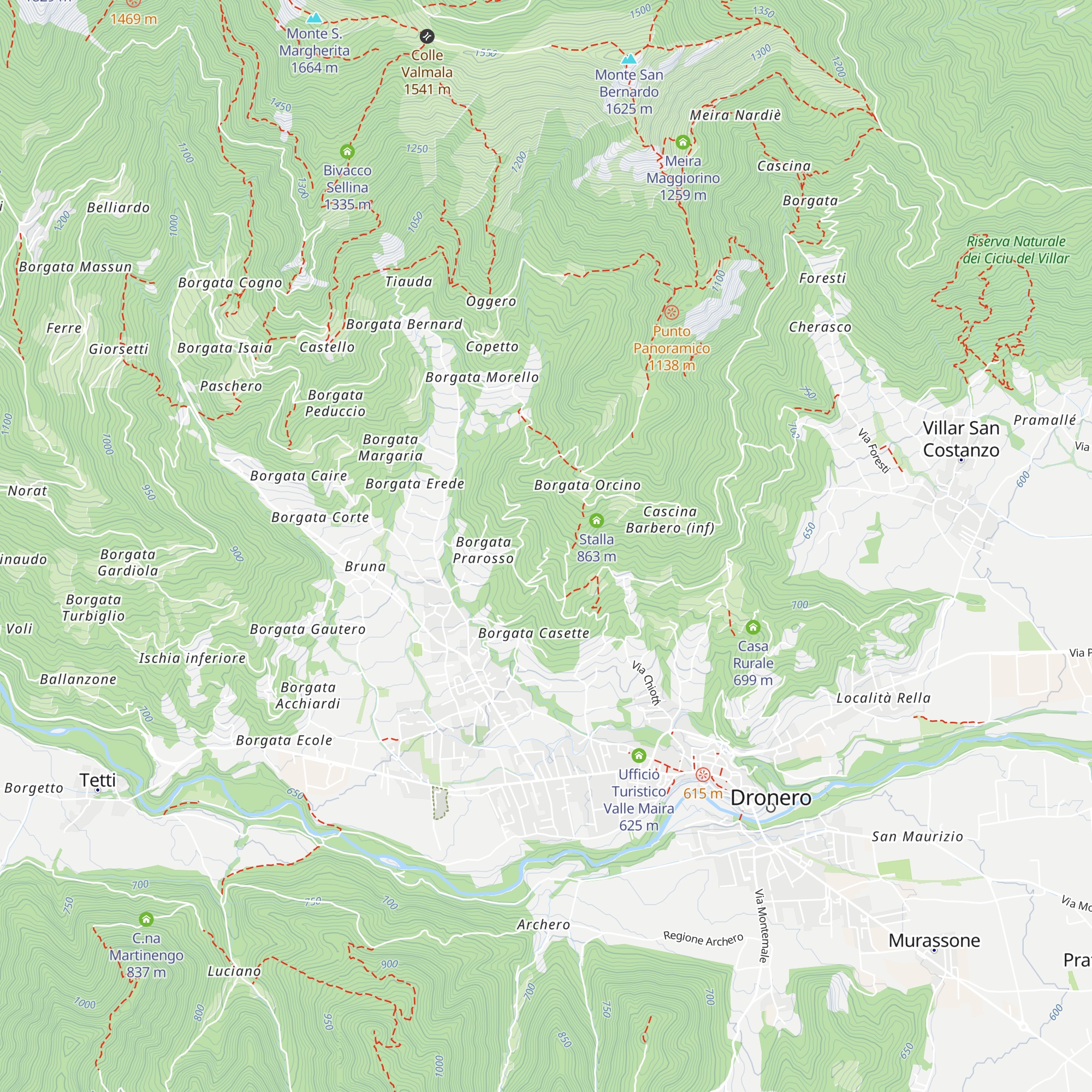 Ex Frazione Mineraria map