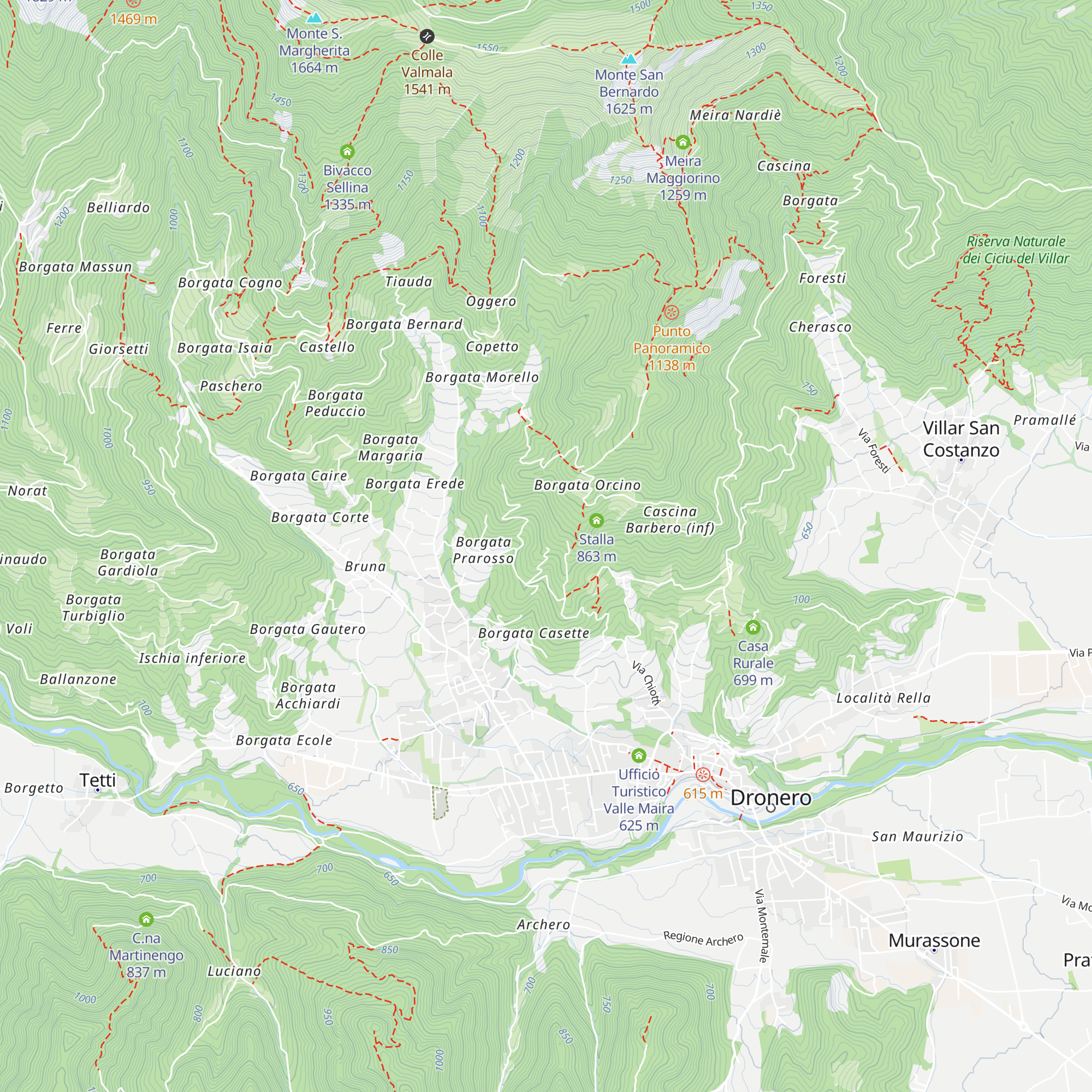 Ex Frazione Mineraria map
