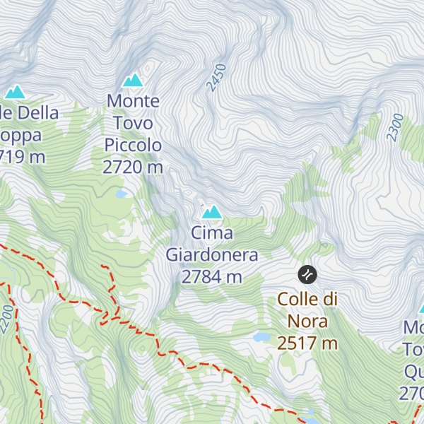 Map of Cima Giardonera