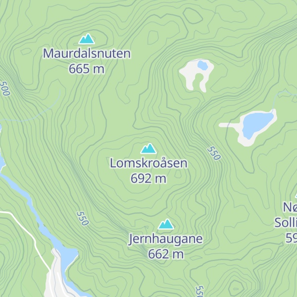 Map of Lomskroåsen