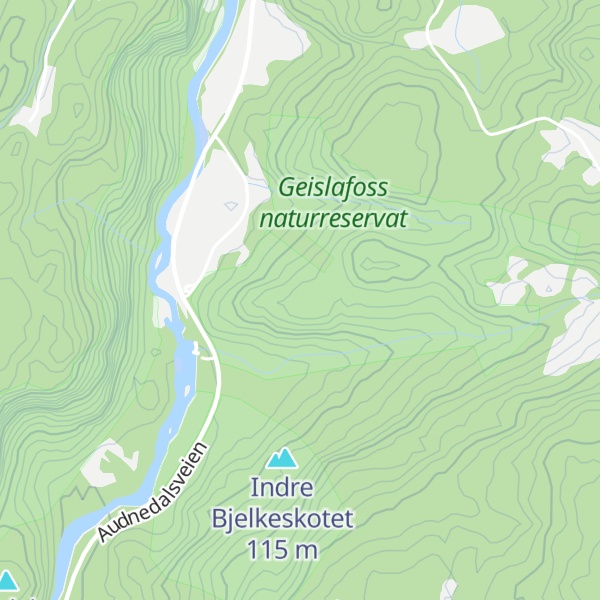 Map of Med fossen