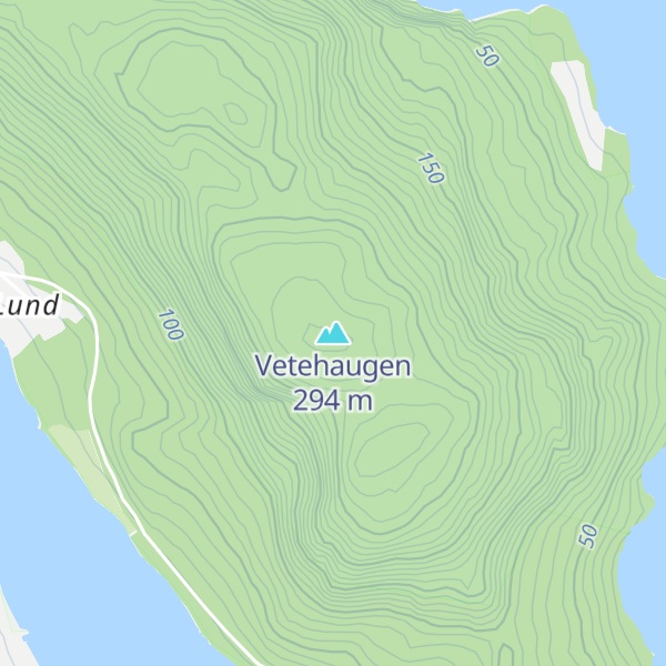 Map of Vetehaugen