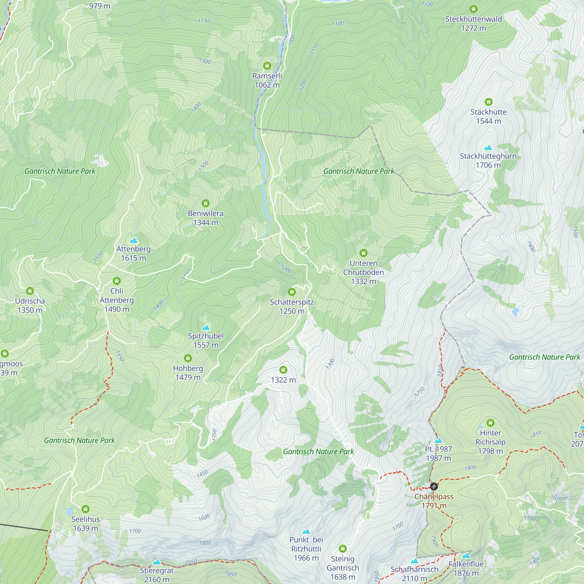 Schatterspitz map