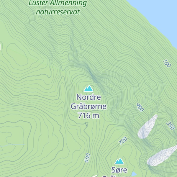 Map of Nordre Gråbrørne