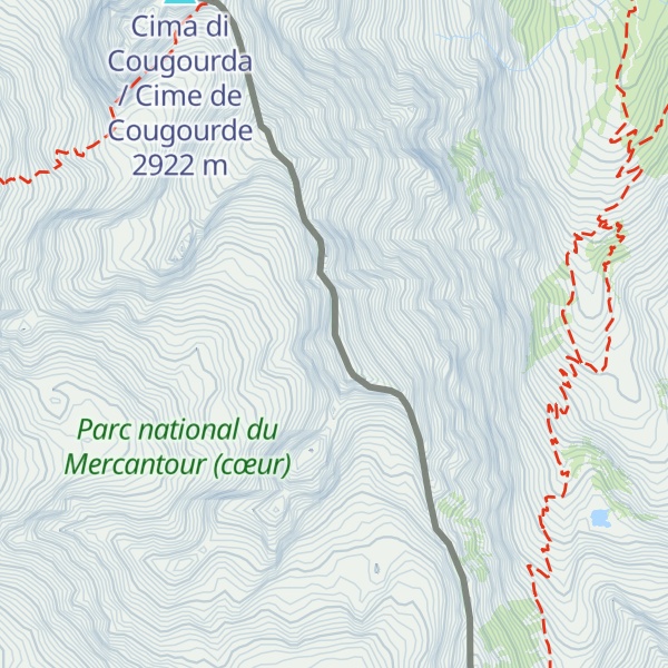 Map of Cima del Lombard / Cime du Lombard