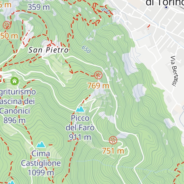 Map of Becco del Lupo