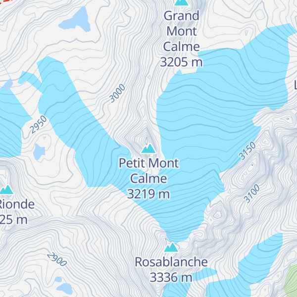 Map of Petit Mont Calme