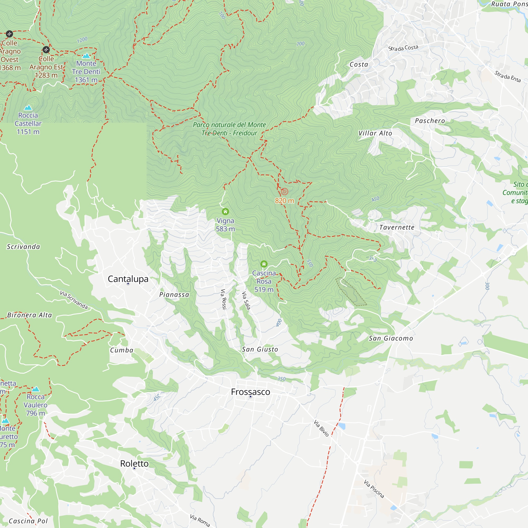 Cascina Rosa map