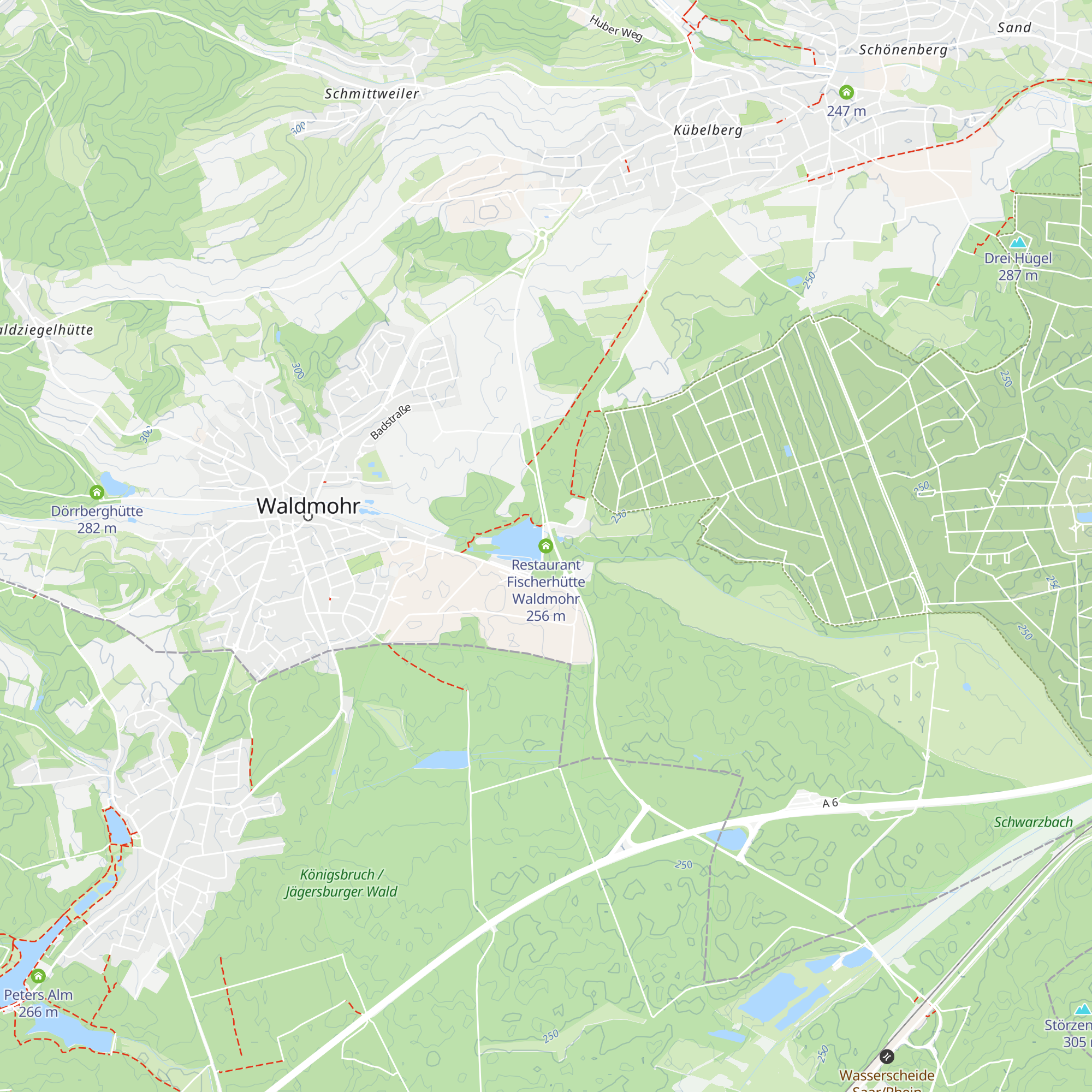 Restaurant Fischerhütte Waldmohr map