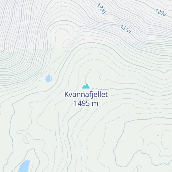 Map of Kvannafjellet