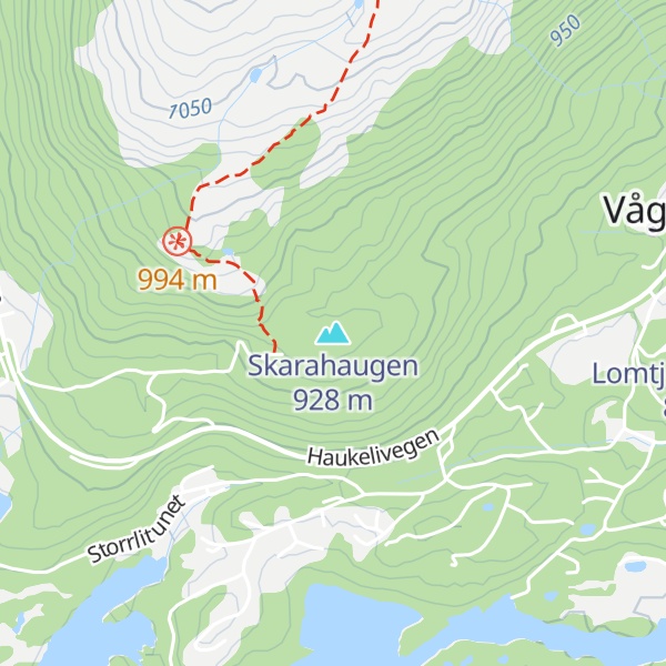 Map of Skarahaugen