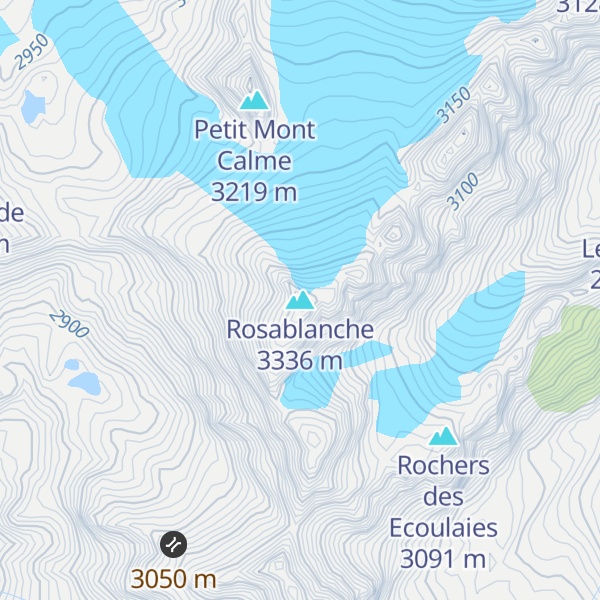 Map of Rosablanche
