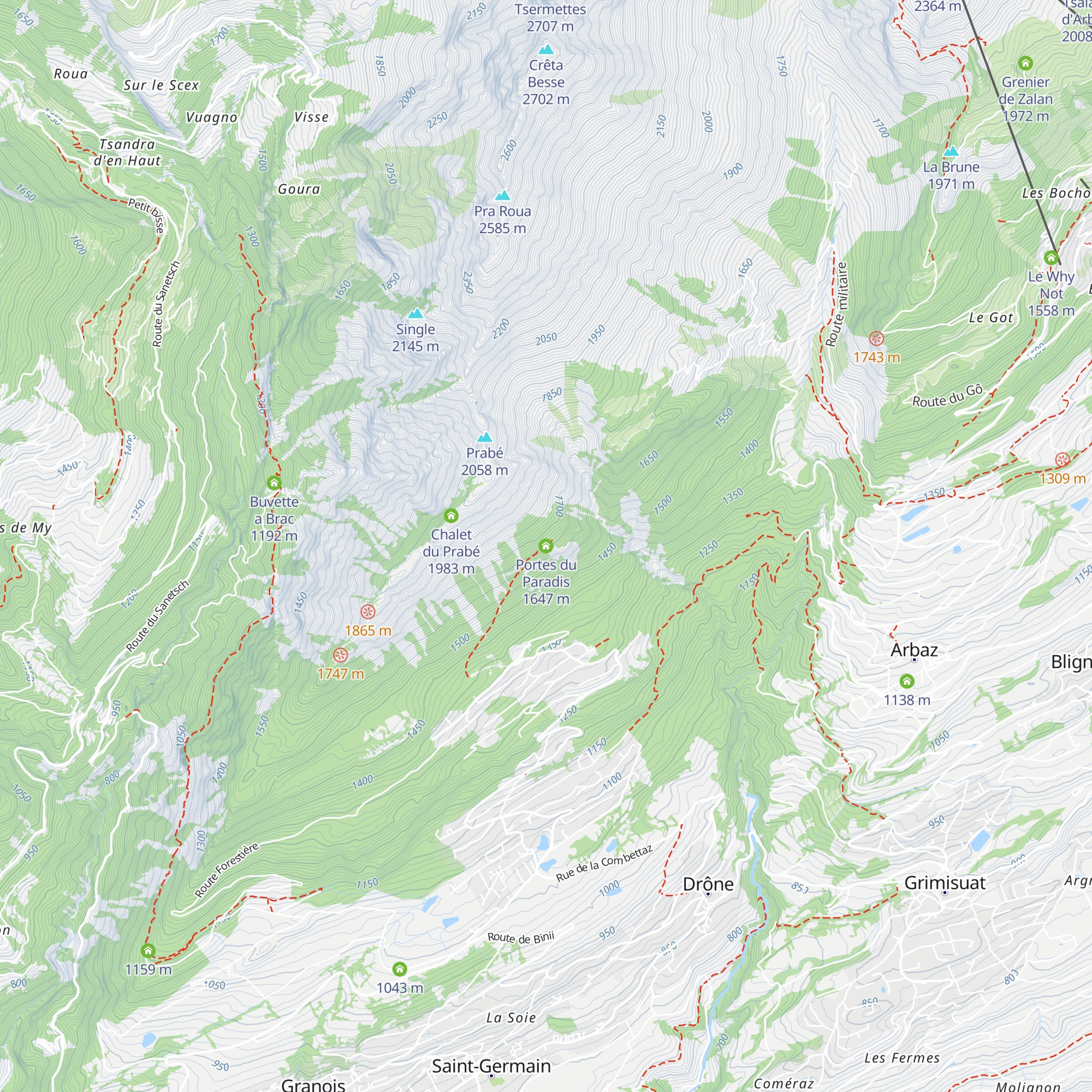 Portes du Paradis map