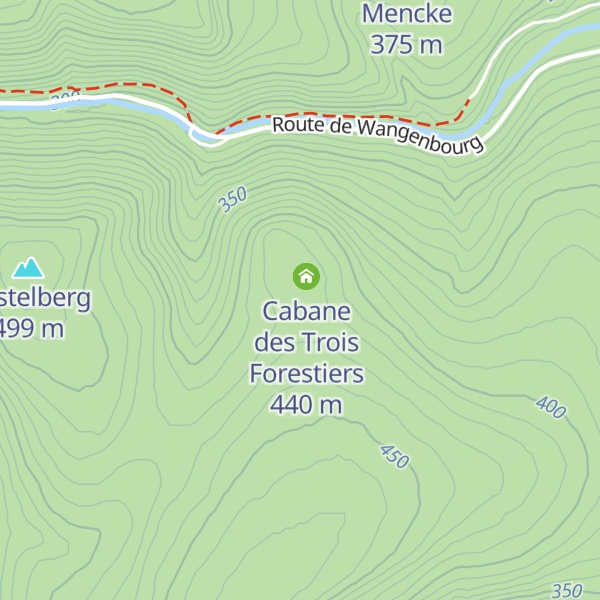 Map of Cabane des Trois Forestiers