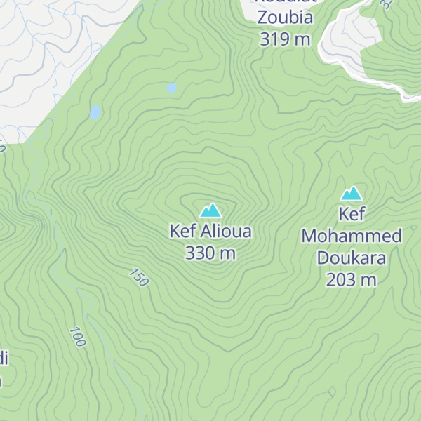Map of Kef Alioua