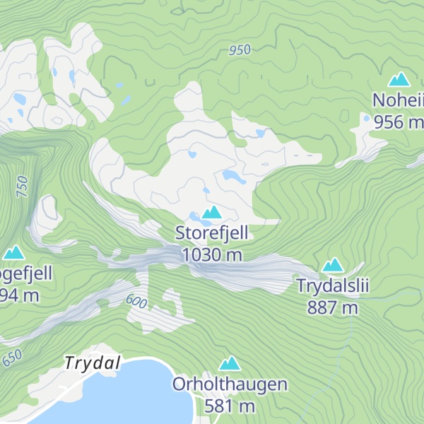 Map of Storefjell