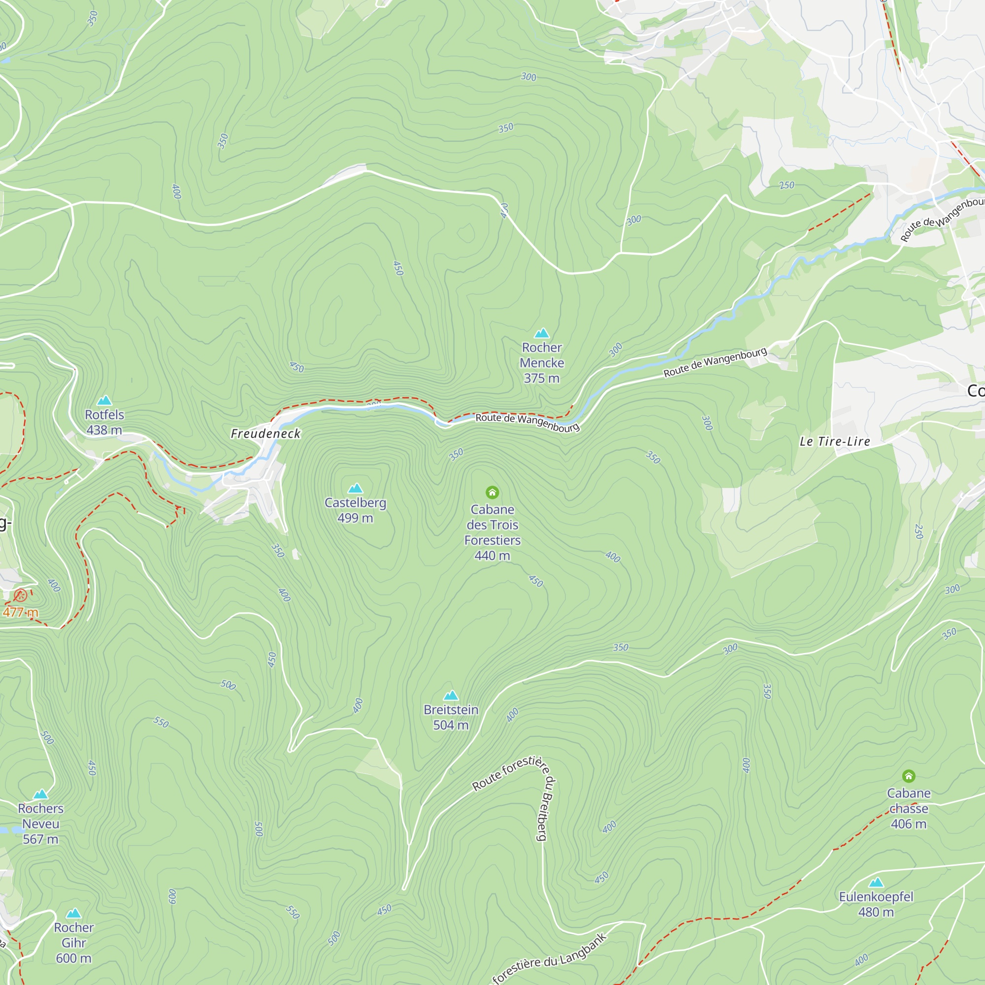 Cabane des Trois Forestiers map