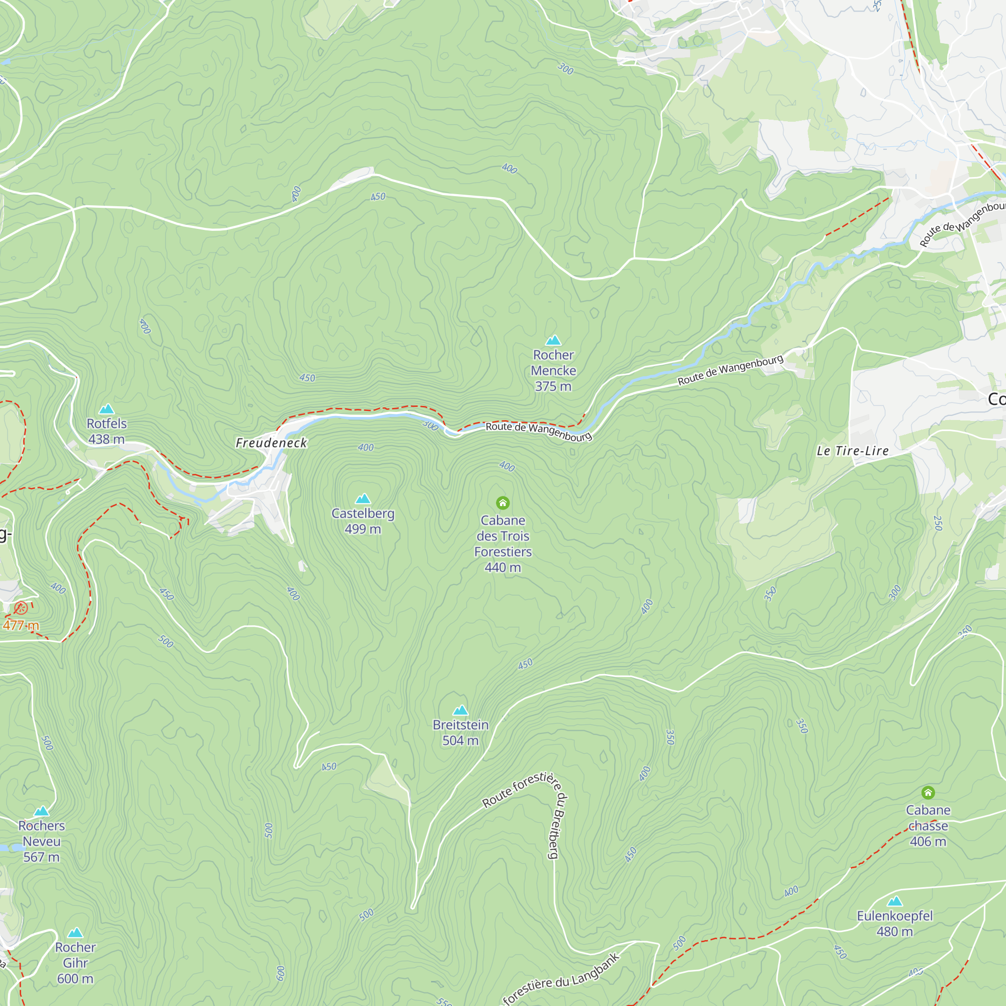 Cabane des Trois Forestiers map