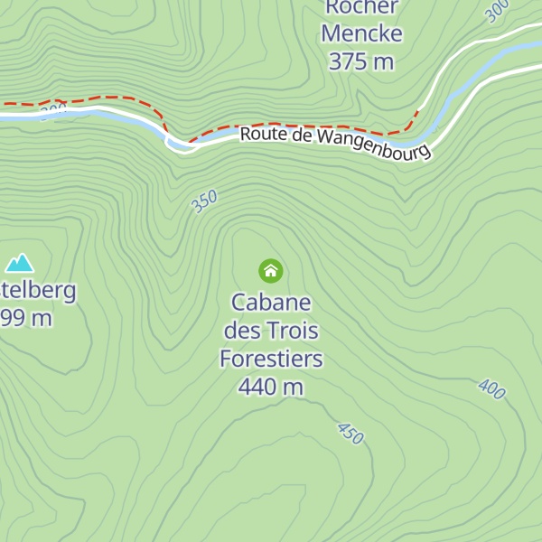 Map of Cabane des Trois Forestiers