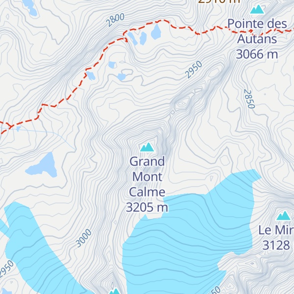Map of Grand Mont Calme