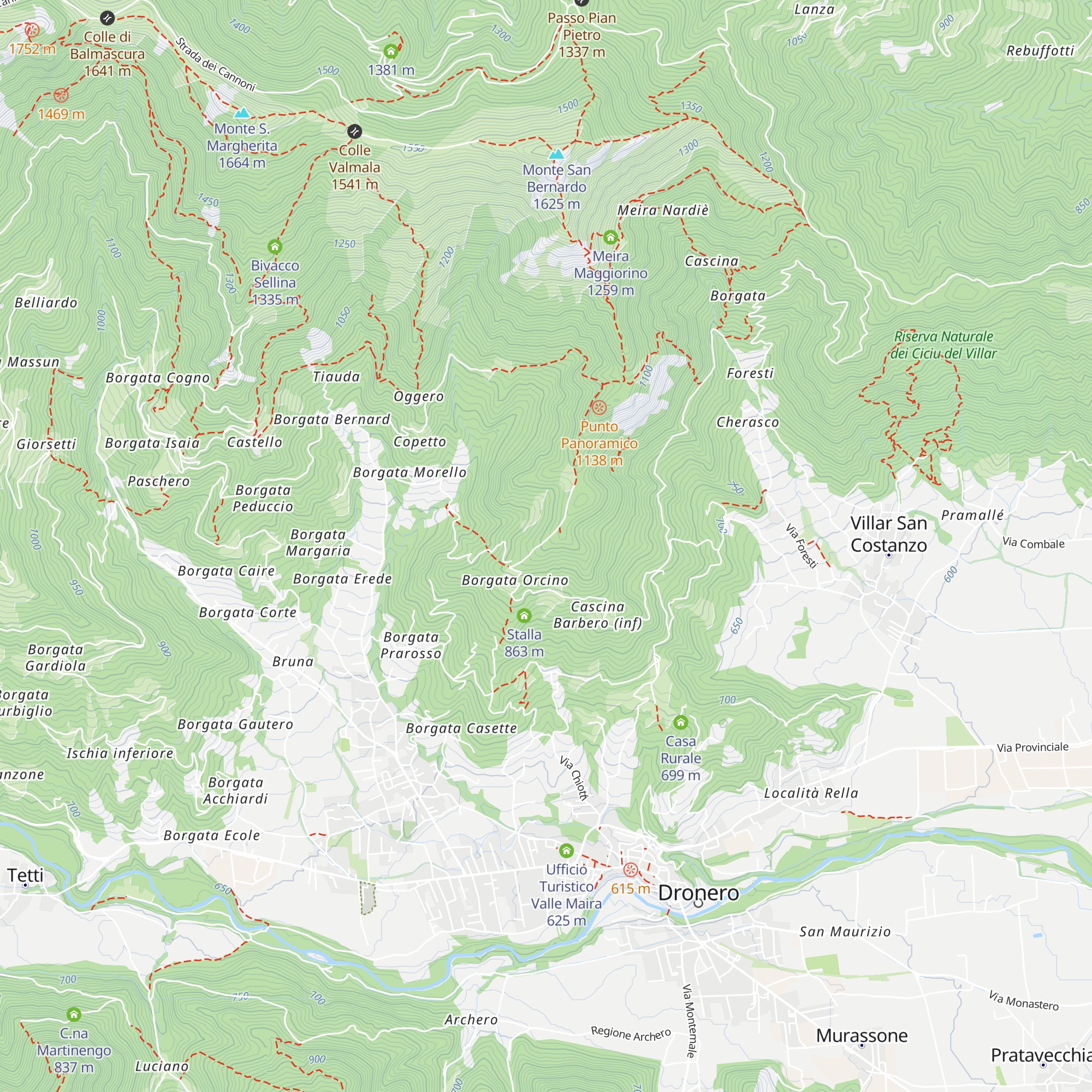 Rifugio privato map