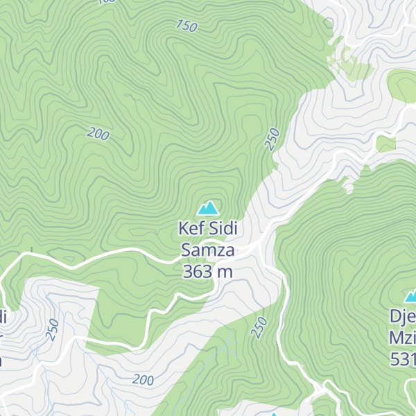 Map of Kef Sidi Samza