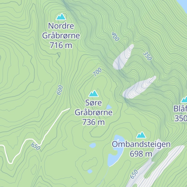 Map of Søre Gråbrørne