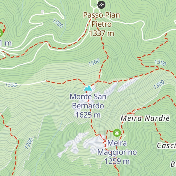 Map of Monte San Bernardo