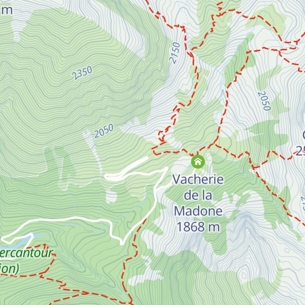 Map of Refuge de la Madone de Fenestre
