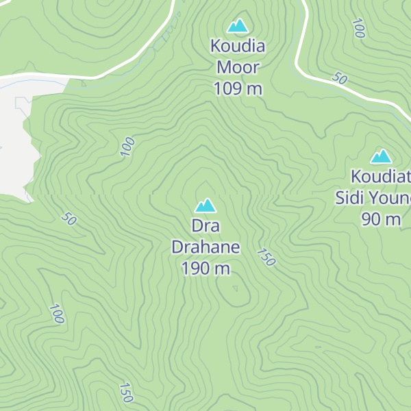 Map of Dra Drahane