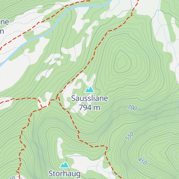 Map of Saussliane