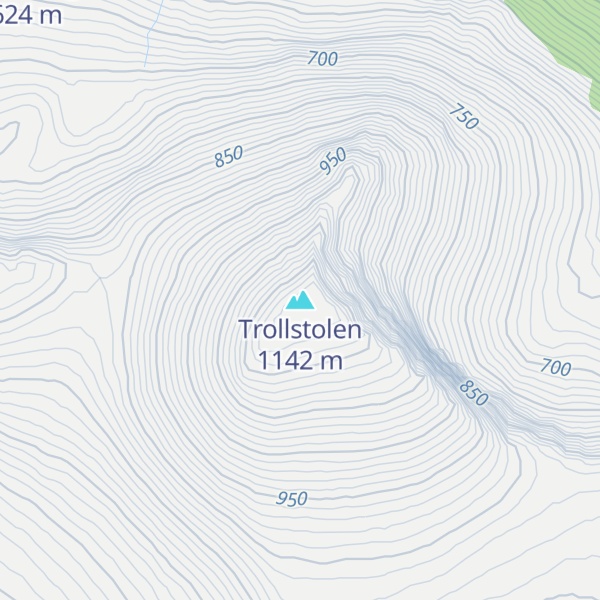 Map of Trollstolen