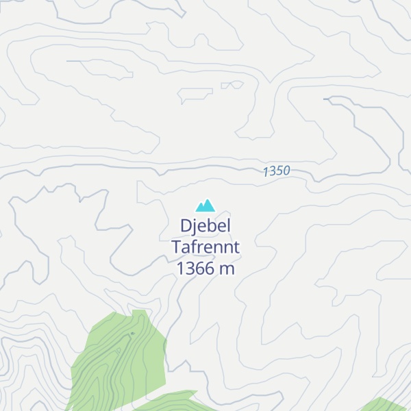 Map of Djebel Tafrennt