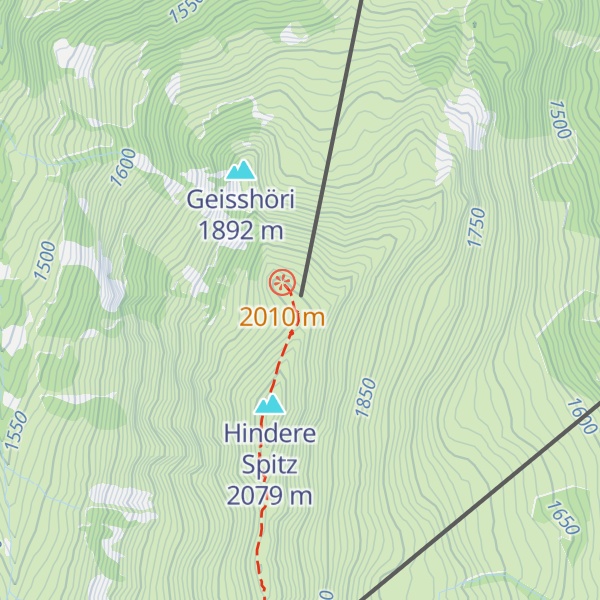 Map of Bergrestaurant Rinderberg-Spitz