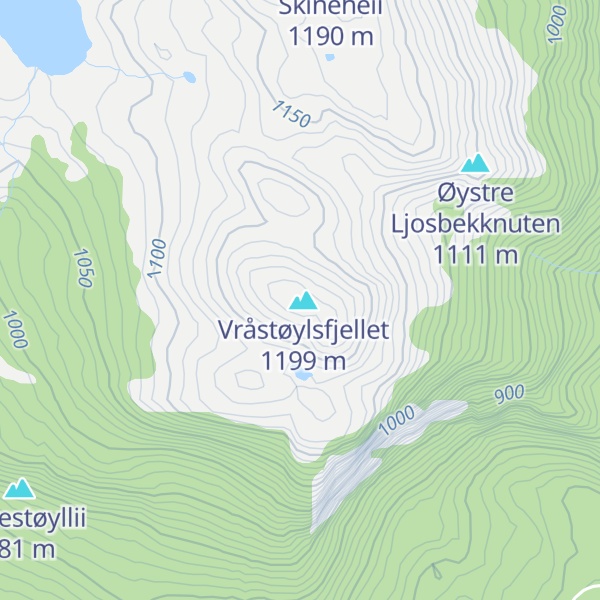 Map of Grjotskrednuten