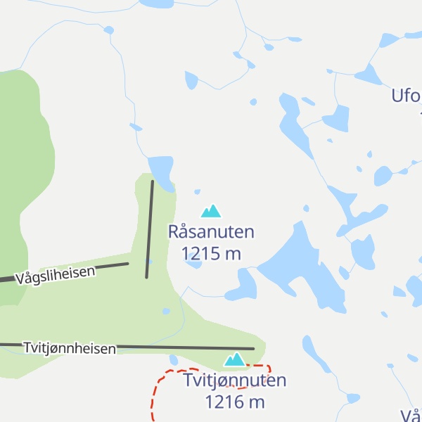 Map of Råsanuten