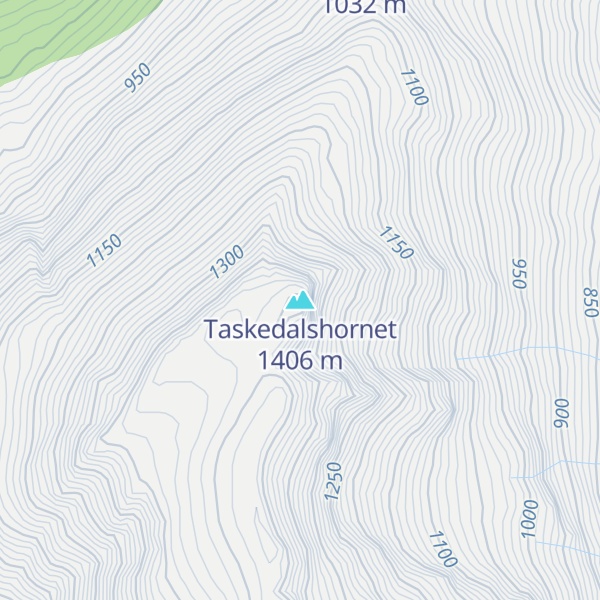 Map of Taskedalshornet