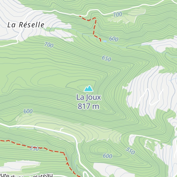 Map of La Joux