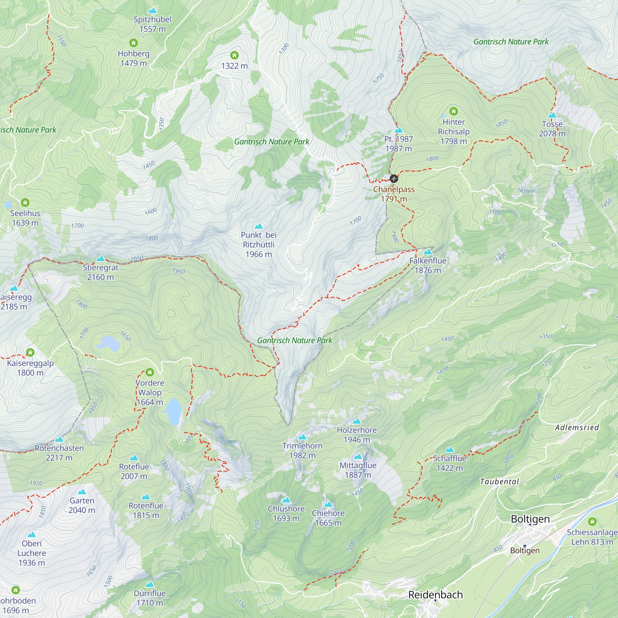 Chüearnisch map